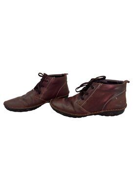 Pikolinos Mens Size 42/ US 8.5-9 Brown Leather Lace Up Ankle Boots Shoes